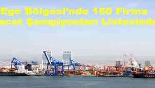 Ege Bölgesi'nden 160 firma İhracat şampiyonları listesinde