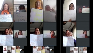 ONLİNE 'KADINA ŞİDDETE HAYIR' DEDİLER