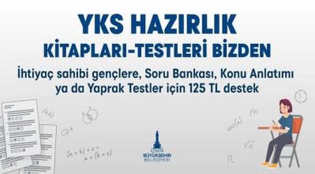 İzmir'de üniversiteye hazırlanan gençlere destek kartı