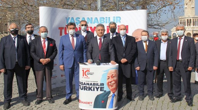 Saadet Partisi İzmir'den Anma Etkinliği