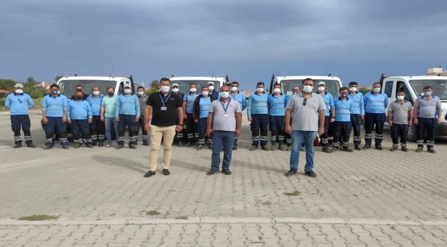 İzmir Büyükşehir'den turistik merkezlerde larva mücadelesi
