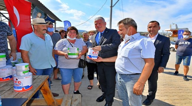 Balıkçılara boya ve macun desteği