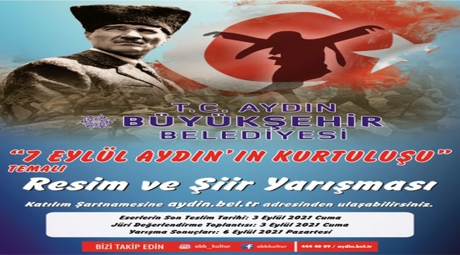 "7 Eylül Aydın'ın Kurtuluşu" Temalı Resim ve Şiir Yarışması