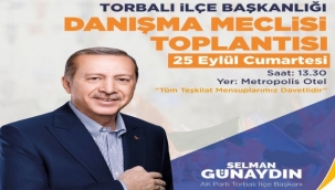 AKP, İlçe Danışma Meclisi Toplantısı Düzenleyecek