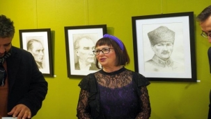 Sema Ungun'un "Karakalem ve Akrilik" Sergisi Sanatseverlerle Buluştu 