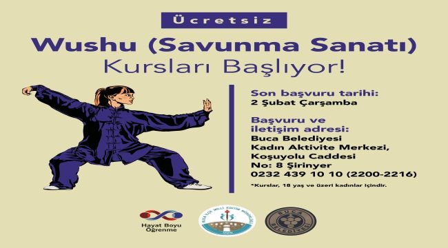 Buca'da Wushu Kursları Başlıyor