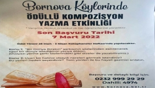 Bornova Köylerinde Ödüllü Kompozisyon Yazma' Etkinliği