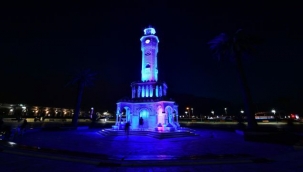 Kolon Kanserine Farkındalık İçin Saat Kulesi Maviye Büründü