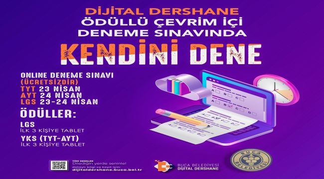  Buca'da ödüllü deneme sınavı