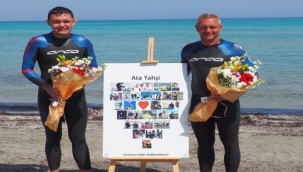 Sakız Adası'ndan Çeşme'ye yüzerek geçen ilk otizmli sporcu