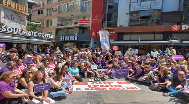 CHP Kadın Kolları'ndan şiddet eylemi