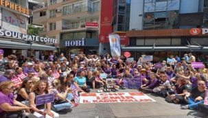 CHP Kadın Kolları'ndan şiddet eylemi