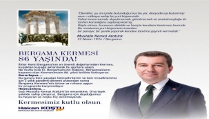  86. Uluslararası Bergama Kermes Festivali başlıyor