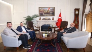 Milletvekili Kaya ve İlçe Başkanı Başdaş'tan Vali Köşger'e ziyaret