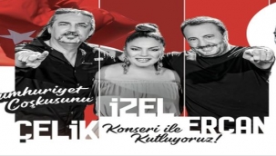 Aliağa'da Cumhuriyet coşkusu İzel-Çelik-Ercan'la taçlanacak