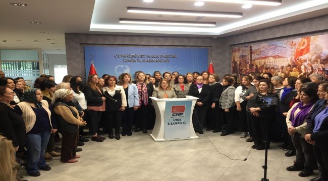 CHP'li kadınlardan basın açıklaması