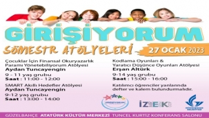 Güzelbahçe'den sömestr atölyeleri