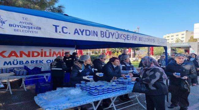 Aydın'dan kandil için helva hayrı