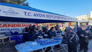 Aydın'dan kandil için helva hayrı