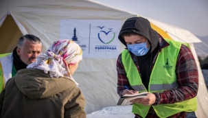Hatay'da sahra hastanesi için çalışmalar sürüyor