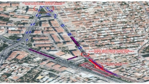 Buca metrosu için geçici trafik düzenlemesi
