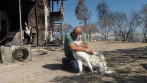 Yangından kurtarılan Kaptan'a sıcak yuva