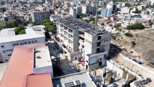 Eşrefpaşa Hastanesi inşaatı beşinci kata ulaştı