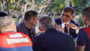 Başkan Tugay, İtfaiye Haftası'nda İtfaiye Personeli ile Buluştu