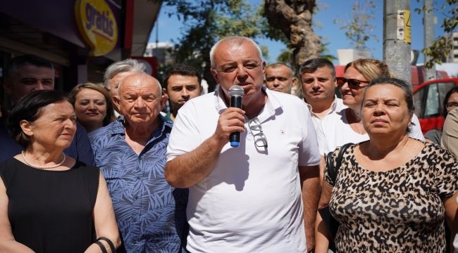 CHP Bornova'da 'baba evi' nöbeti