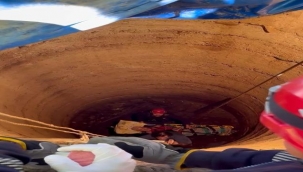 12 metrelik kuyudan itfaiyenin müdahalesiyle kurtarıldı