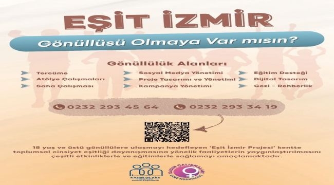 "Eşit İzmir, gönüllülerini bekliyor"