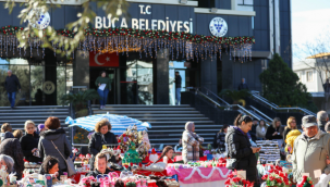 Buca'da dayanışma ve alışveriş bir arada