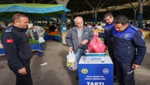Buca'nın pazar yerlerinde tartı kontrol noktaları kuruluyor 
