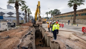 Alsancak'ta dev altyapı çalışması