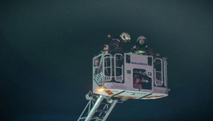 Buca'da mobilya atölyesinde yangın alarmı 