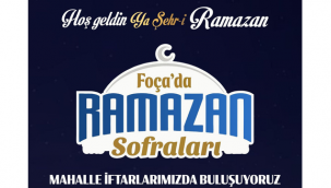 Foça'da Ramazan Sofraları Mahallelerde Kuruluyor