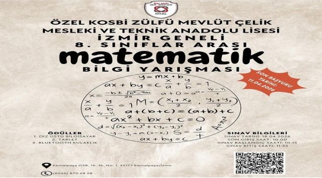 KOSBİ zülfü mevlüt çelik mtal'de matematik heyecanı