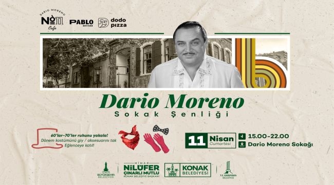 Konak'tan Dario Moreno anısına nostaljik şenlik