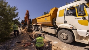 Urla'ya 40 kilometrelik içme suyu hattı